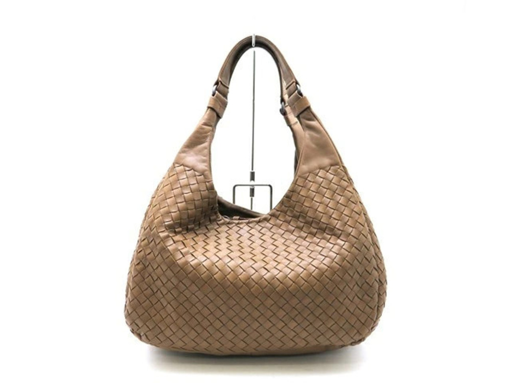 BOTTEGA VENETA Hobo Bag Campana Intrecciato Calf Brown
